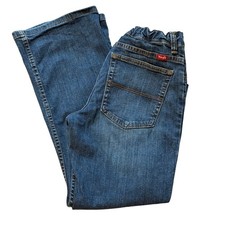WRANGLER Blue Denim Youth Jeans Husky 16 Adjustable Waist