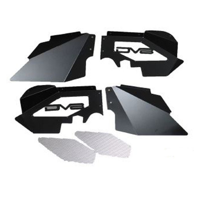 DV8 Offroad for 07-18 Jeep Wrangler JK Front Aluminum Inner Fender - Black