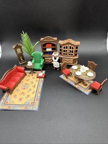 Vintage Playmobil 5320 Dining Room for Victorian Mansion 1989 Lot.