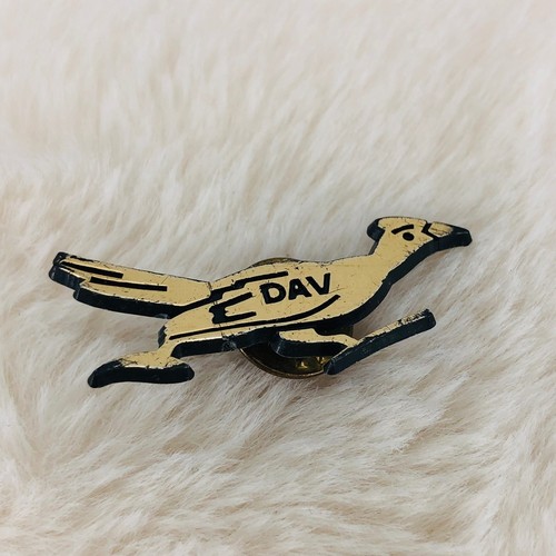 Vtg DAV New Mexico Road Runner Plastic Member Lapel Pin