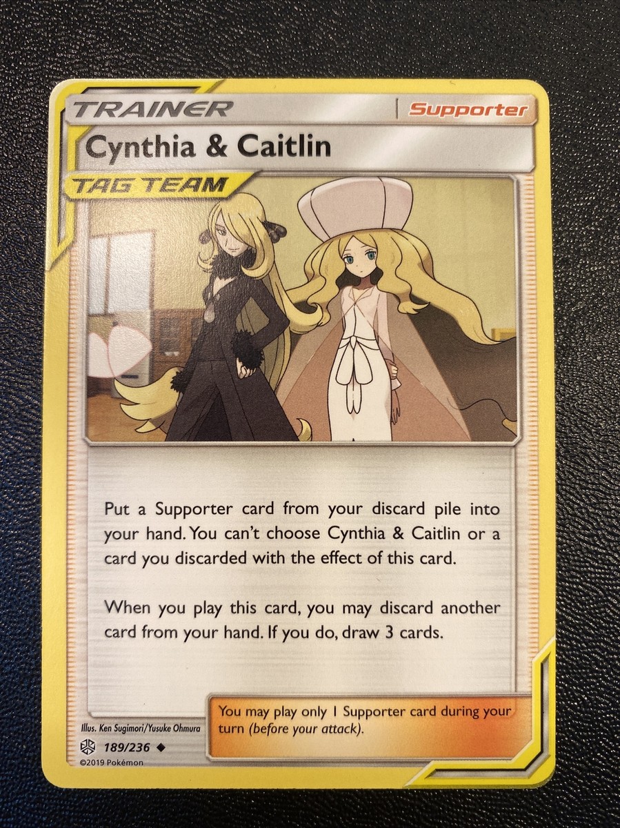 Pokemon Cynthia & Caitlin 189/236 Cosmic Eclipse NM | eBay