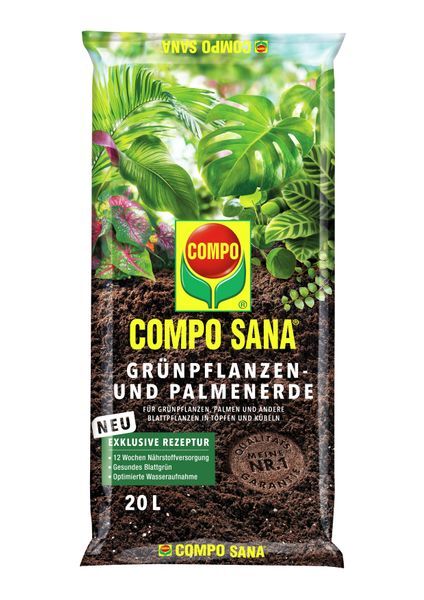 Compo Sana GrüNpflanzen- Palmenerde 20 L Erde Farne Palmen DüNger-image