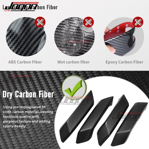 Carbon For Ford Bronco Badlands Raptor 2021+ Inner Door Handle Decor Cover Trims - Picture 7 of 12