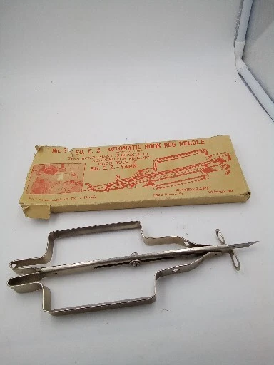 No. 3 SO. E.Z. Alfombra Gancho Automático Aguja 1939 Wonderart Incluye Caja Foto 3 de 4