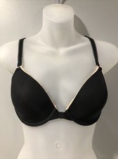 B.tempt'd By Wacoal 953133 Black Full Bloom Front Close Racerback Bra 32D
