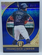 2017 Panini Gold Standard Francisco Lindor Indians #10 SP Blue 26/79