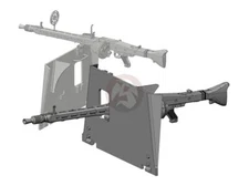 Rado 1/35 Gun Shield w/MG 42for StuG III-IV (2 guns & 1 sh.) (for RFM) RDM35S28