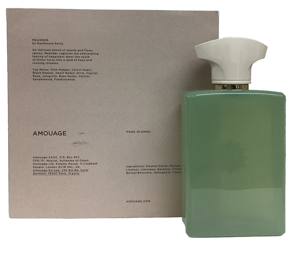Meander By Amouage Eau De Parfum 3.4oz Spray New As Pictured