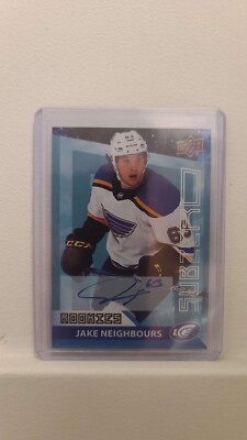 2021-22 UD Jake Neighbours Ice Sub Zero Rookies Auto #SZ-54