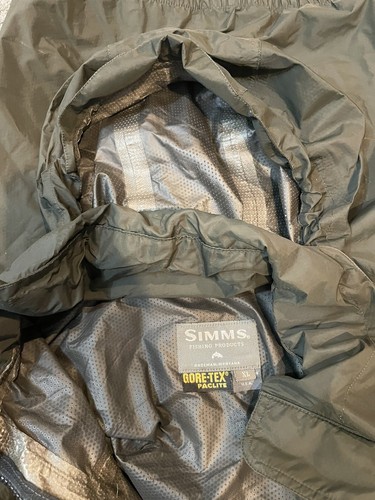 Vintage SIMMS Men XL Gore-tex Dry Coat Fly Fishing Wading Jacket Waterproof - Picture 13 of 24