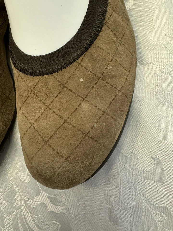 Munro Balletcore 9M Acolchado Ballet Pisos Zapatos Confort Marrón Preppy Foto 3 de 4