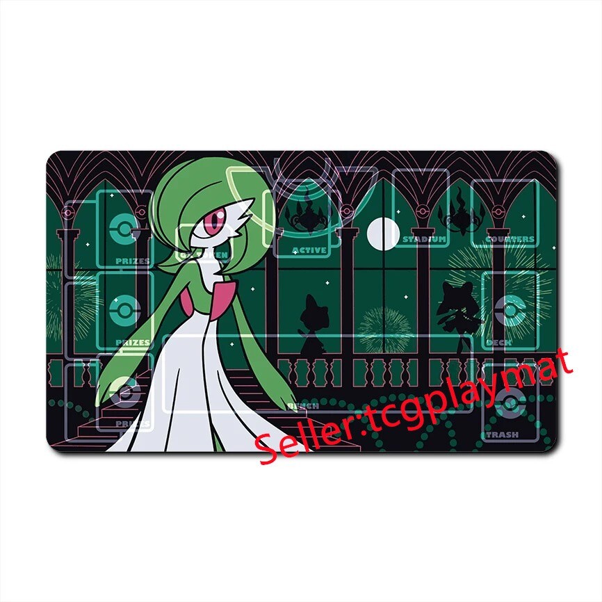 Gardevoir Pokemon Playmat TCG Card Game Play Mat Gaming Desk Mat