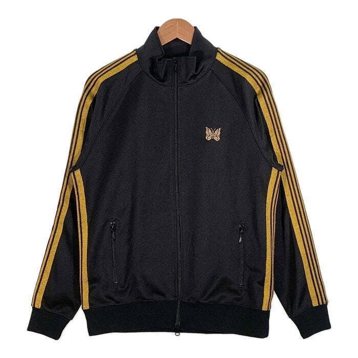 Needles Track Jacket Poly Smooth Black Gold DI343 Size M Needles Track Jacket Poly Smooth Black Gold DI343 Size M