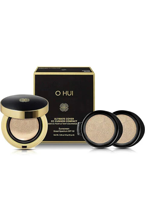 艶肌美人 Cushion Compact Cover Type C-02 O HUI Ultimate Cover CC Cushion Compact SPF 50 - 02 Natural