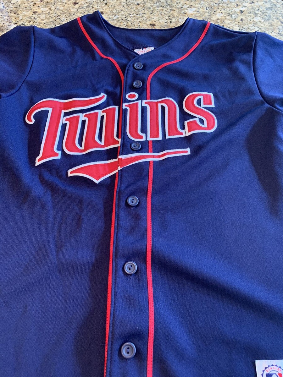 Minnesota Twins Youth Majestic Baseball Jersey Embroidered Blue
