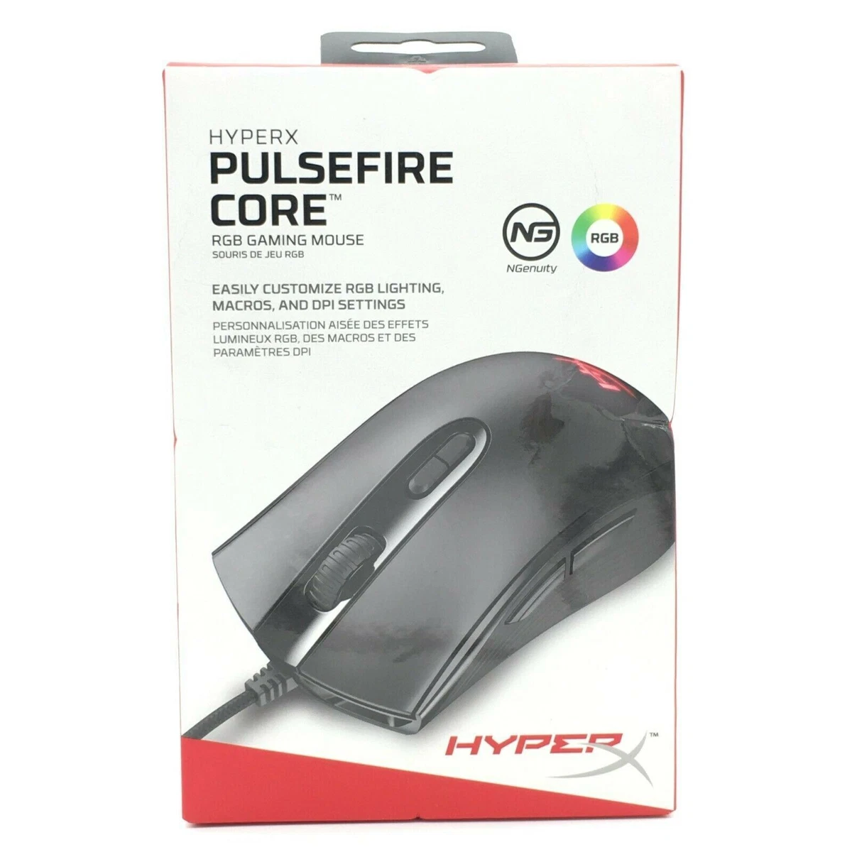 HyperX Pulsefire Core RGB Gaming Mouse Wired 6 200 DPI BRAND NEW