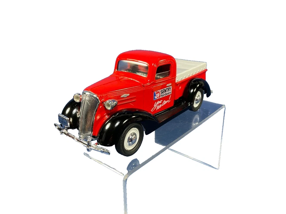 1995 Spec-Cast, 1937 SENTRY Hardware Chevy Pick-Up Truck Bank w/ Tonneau Cover - Image 3 of 4