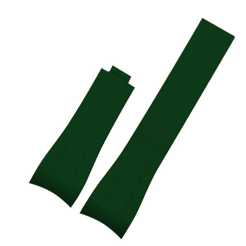 Correa de reloj de buceo de goma de silicona con extremo curvo correa impermeable 20 mm 21 mm para hombre Foto 4 de 4