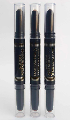 MAX FACTOR Contouring Stick Eyeshadow: Bronze, Gold Pink, Forest Green, Brown