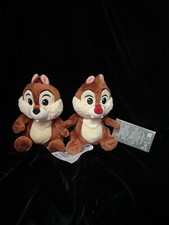 Disney Parks 2024 Chip n Dale Together 6.5" Bean Plush Set Of Two -New L