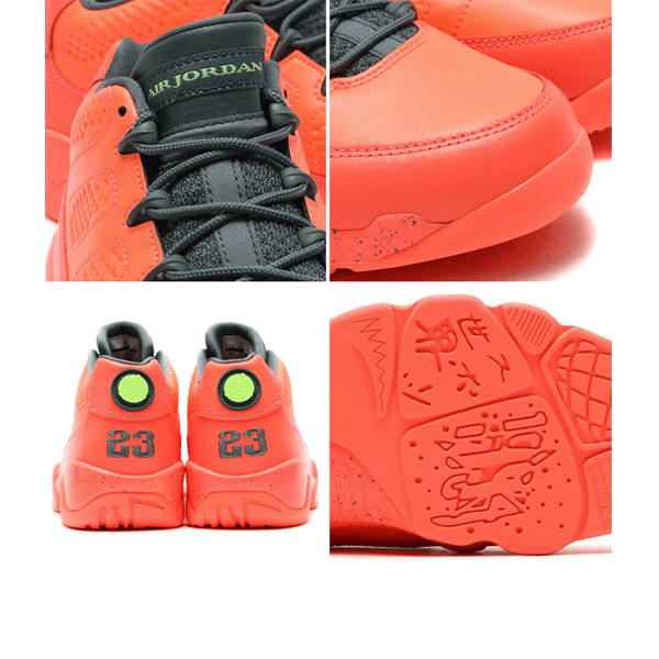 Nike Air Jordan 9 IX Low Bright Mango Hasta Ghost Green Nike Air Jordan 9 IX Low Bright Mango Hasta Ghost Green