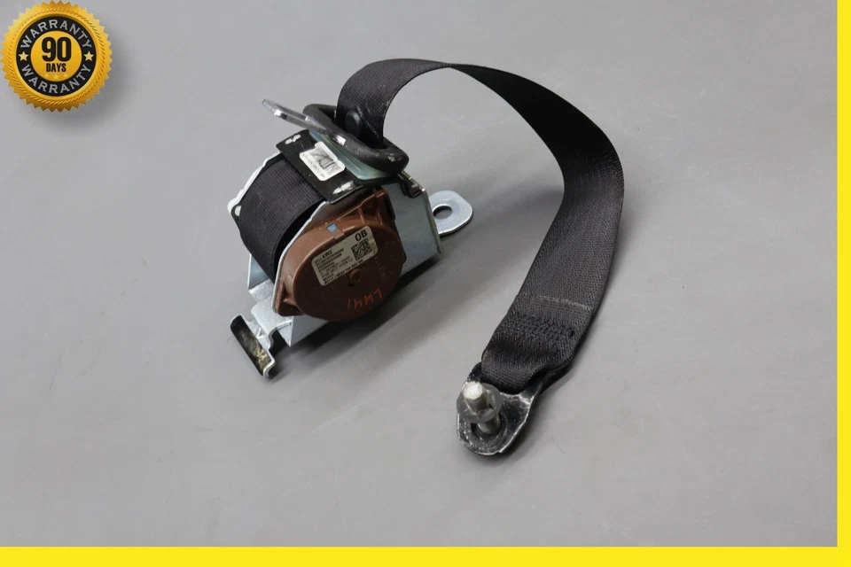 Cinturón de seguridad trasero izquierdo del lado del conductor 13-19 Cadillac XTS negro 23114393 OEM Foto 3 de 4