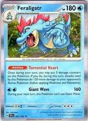 Feraligatr 041/162 Temporal Forces Holo Rare