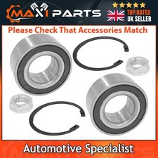 Image of Peugeot 207 + 208 + 307 + 308 Front Hub Wheel Bearing + ABS Kit Pair X2