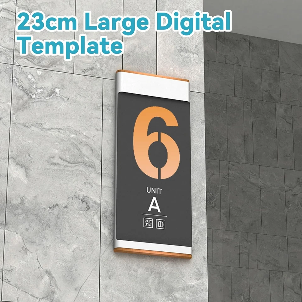 23cm Zahlen Schablonen 0 9 Kunststoff wiederverwendbar Waschbar Parkplatz Hausnu - Bild 4 von 4