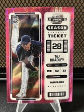Taj Bradley 2023 Panini Chronicles Contenders Optic Rookie Pink Velocity FOTL/17