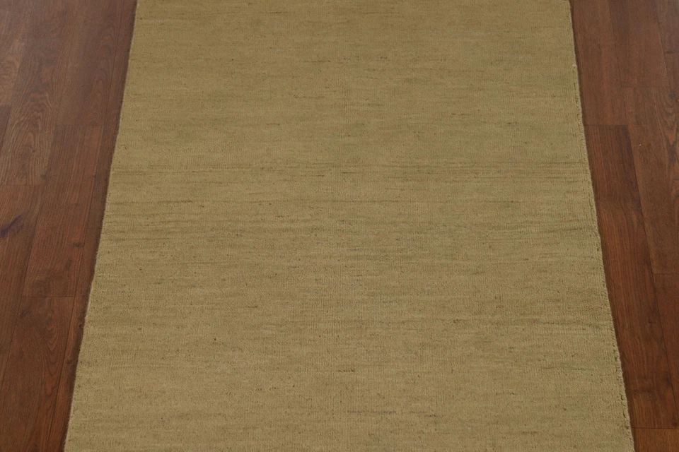 Solid Modern 10 ft Runner Rug 3x10 Wool Hand-knotted Contemporary Carpet - Image 4 of 4