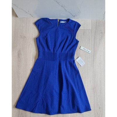 Eliza J Dress Womens 8 Cobalt Blue Fit Flare Cap Sleeve Kentucky Derby | eBay Eliza J Dress Womens 8 Cobalt Blue Fit Flare Cap Sleeve Kentucky Derby | eBay