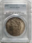 1886-P $1 Morgan Silver Dollar PCGS AU 58
