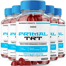 (5 Pack) Primal TRT Gummies For Men PrimalTRT Male Growth Enhancement (300 ct)