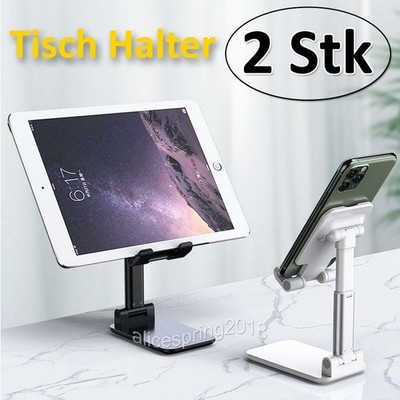 2 Pcs Universal Handy Ständer Tisch Halter Faltbar Handy Halterung Tablet Halter