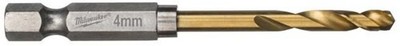Milwaukee Zubehör Metallbohrer Shockwave HSS-G Ti. 4 mm   2 Stück
