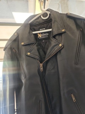 Xelement Men's Leather Motorcycle Jacket