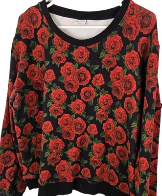 Bums And Roses Sweatshirt 2XL BACHELOR SHOW WHIMSIGOTH Retro Coquette Black Red 