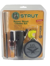 Hunter's Specialties Super Strut Combo Kit Turkey Hunting Locator Pan Crow Call