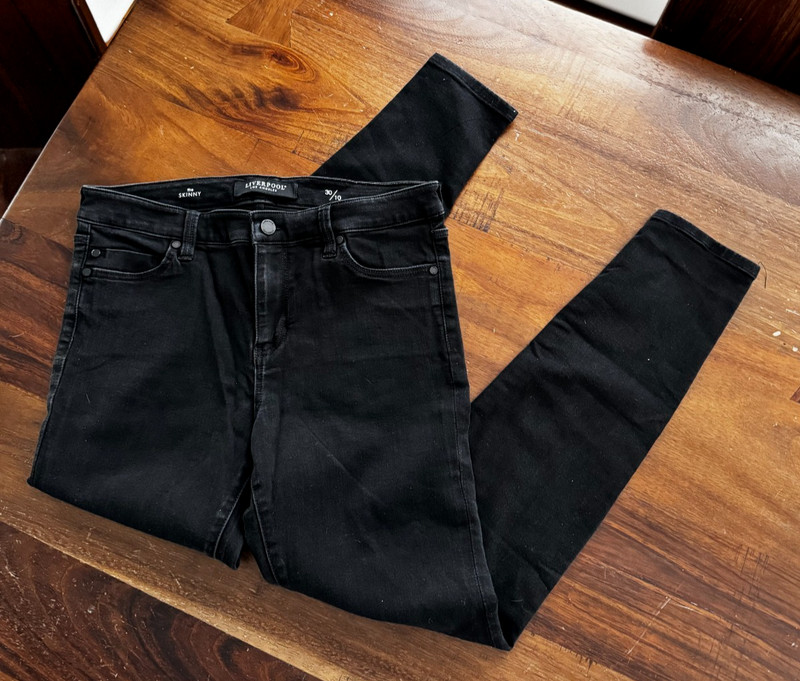 Liverpool Los Angeles Women's Skinny Black Denim Jeans - Size 30/10