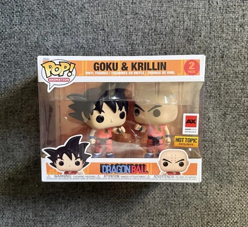 Funko Goku and Krillin 2 Pack Dragon Ball Hot Topic Anime Expo AX Exclusive!