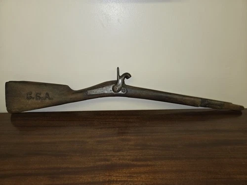 Civil War Era Rifle Stock *Barn find* Marked As CSA with French Stamp