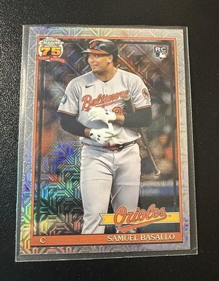 2026 Topps Series 1-1991 Topps Chrome Silver Pack Mojo Samuel Basallo #91C-30