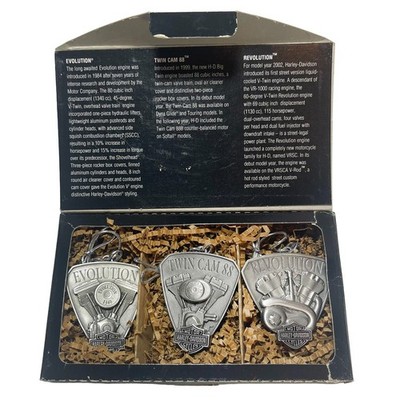 Harley-Davidson Engine Ornament Set Evolution Twin Cam Revolution NIB Die Cast