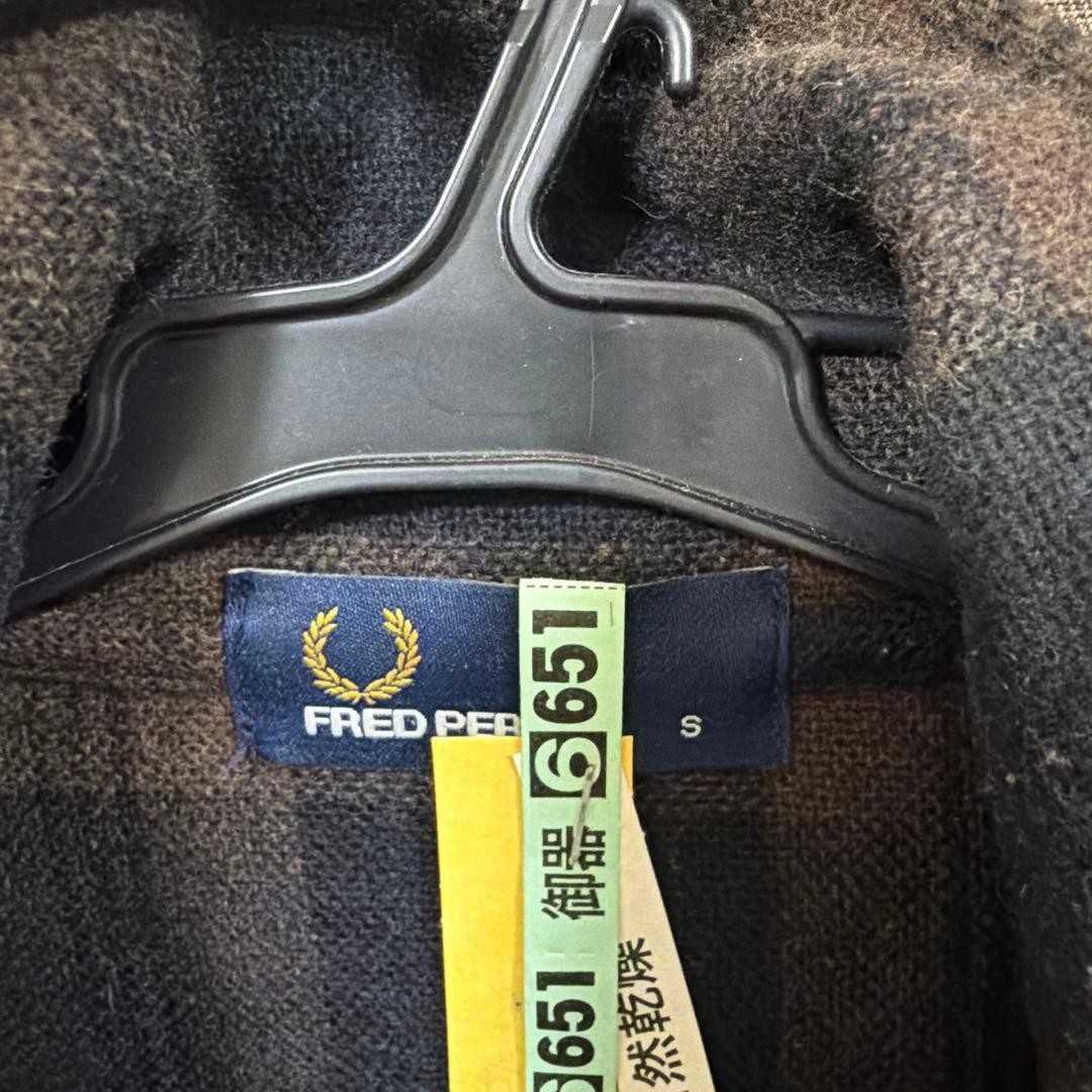 Fred Perry Check Pattern Jacket S Brown Men’s Lig… - image 2