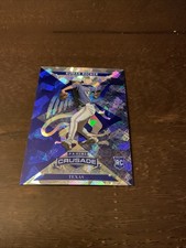 2025 Panini Crusade Texas Rangers Rookie Kumar Rocker Blue Cracked Ice Card