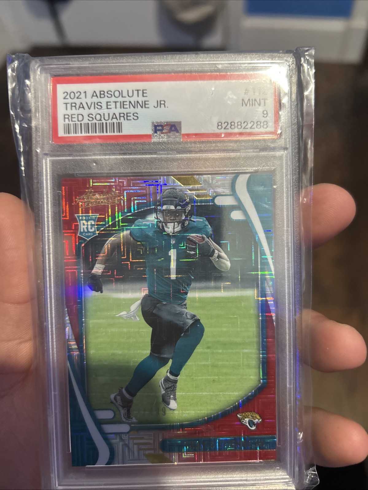 Travis Etienne Panini Absolute #112 Red Square