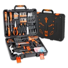 Power Tool Combo Kits with 12V Cordless Drill, Professional Household Home To...