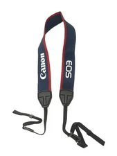 Canon EOS Vintage Blue / Red / White 1 1/2" Camera Neck Strap For SLR / DSLR