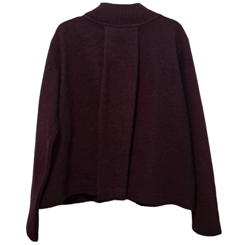 Kate Hill Wool One Button Front Closure Lagenlook Retro Grunge Sweater Medium - Image 2 of 4